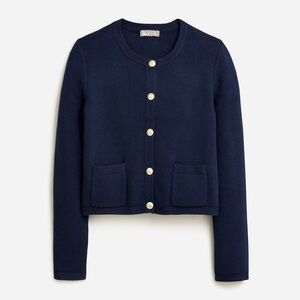 Like New J. Crew Emilie Sweater Lady Jacket - Navy